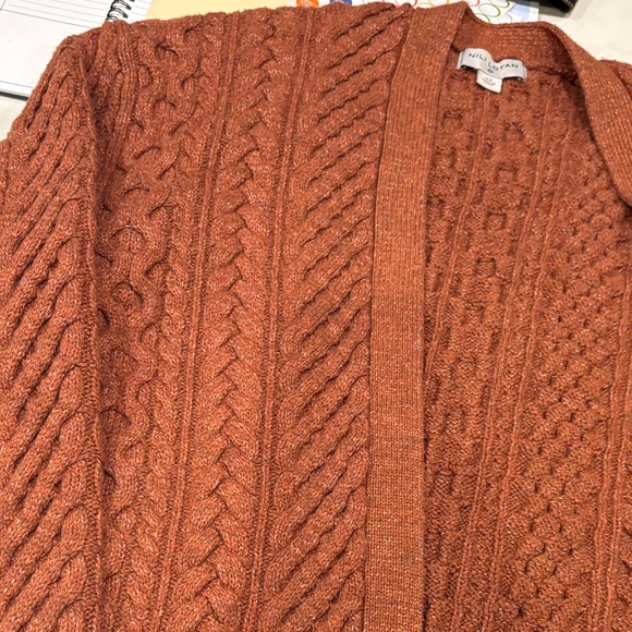 Nili Lotan and target collaboration Terracotta Cable Knit Sweater - Picture 3 of 4